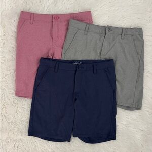 Boys Cat & Jack fast dry Chino Shorts - Navy, Heather Gray & Pink